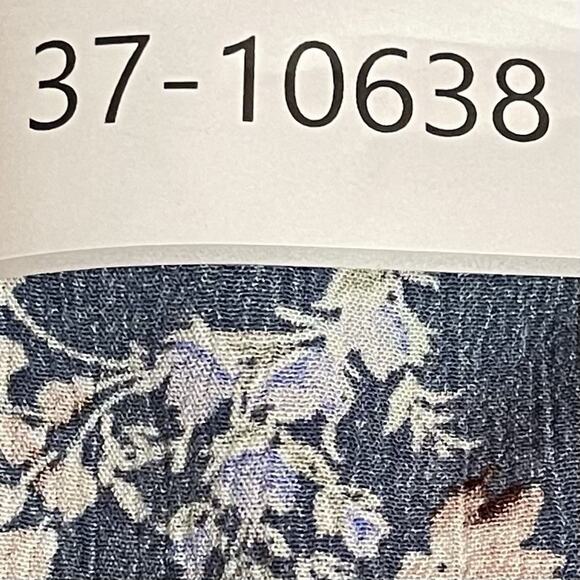 Torrid Babydoll Top Size 4X Blue Floral Gauze Crochet Trim Lace up Tassels Boho - Picture 12 of 12